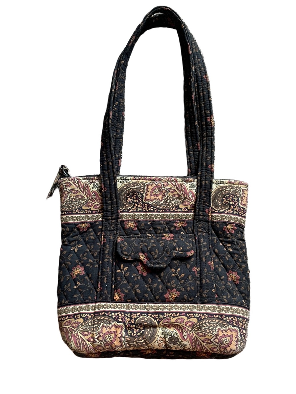 Vera Bradley Black Walnut Purse Wallet Set